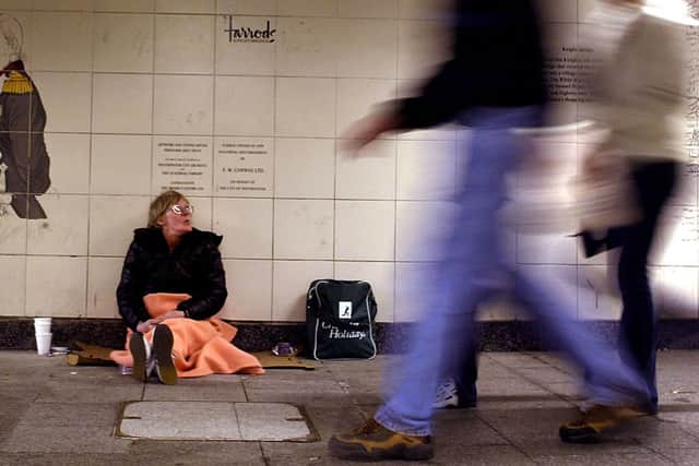  A new report from the housing charity Shelter showing that one in 58 Londoners is homeless. Credit: Getty Images