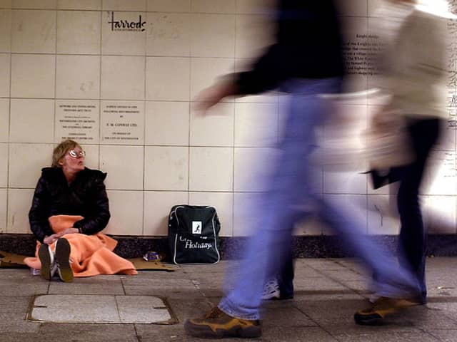 A new report from the housing charity Shelter showing that one in 58 Londoners is homeless. Credit: Getty Images