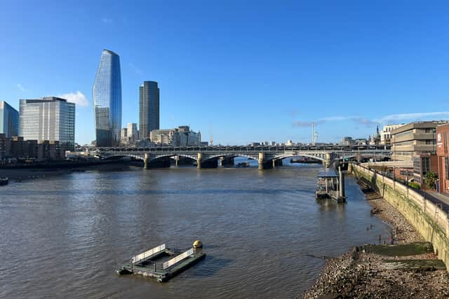 Blackfriars Bridge over the Thames.