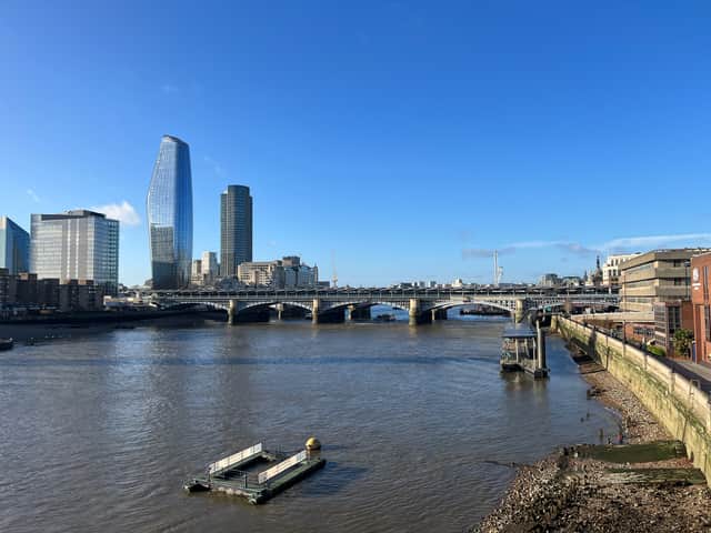 Blackfriars Bridge over the Thames.