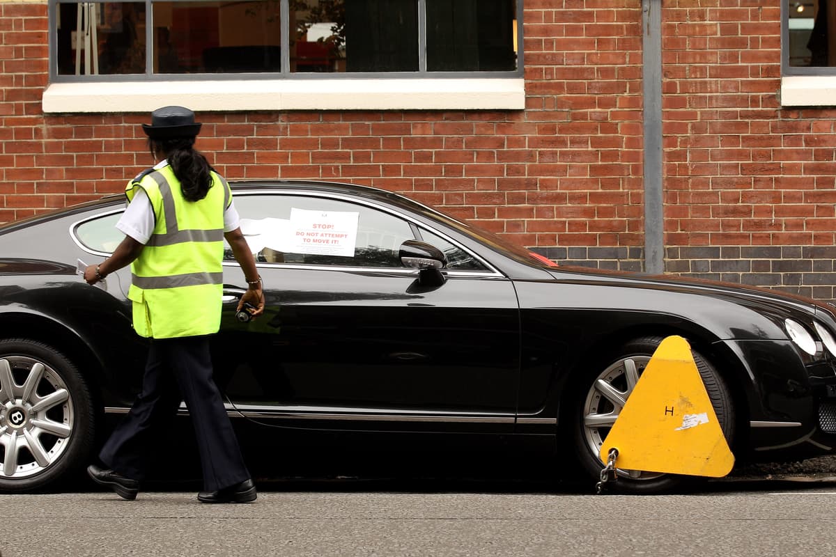 Where are the most likely places in London to get a parking fine?