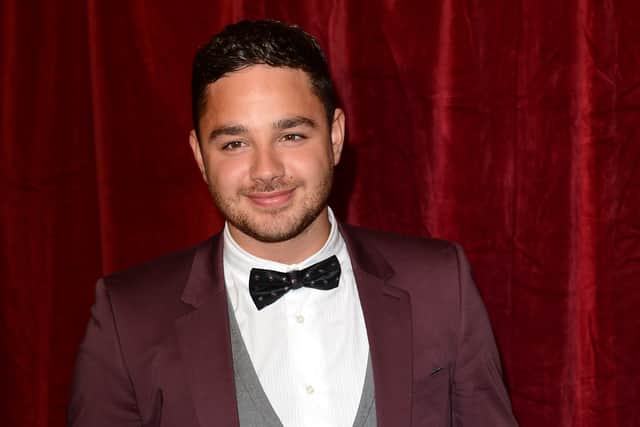 Adam Thomas attends The 2012 British Soap Awards at ITV Studios on April 28, 2012 in London, England. (Photo by Ian Gavan/Getty Images)