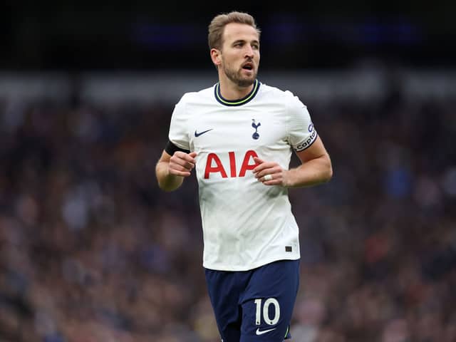 Harry Kane of Tottenham Hotspurs in action during the Emirates FA Cup third round match between Tottenham Hotspur and Portsmouth. (Photo by Julian Finney/Getty Images)