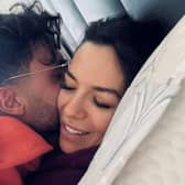 Davide Sanclimenti has shared a photo showing that he is looking after Ekin-Su Cülcüloğlu as doctors tell her to rest (@davidesancli - Instagram)