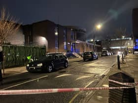 The scene of a shooting near Euston, in Camden