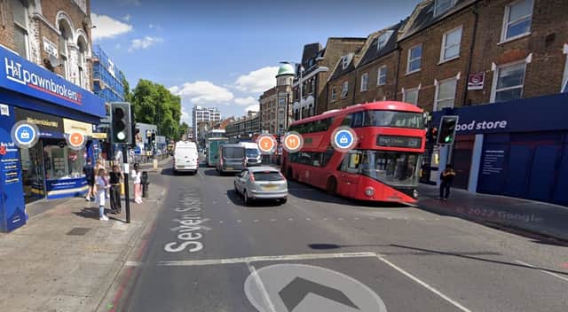 A man was hit by two cars on Seven Sisters Road. Credit: Google