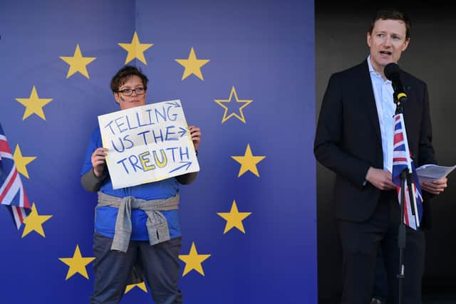 Deputy mayor for transport Seb Dance at an EU rally in 2017, before his City Hall appointment. Photo: Getty