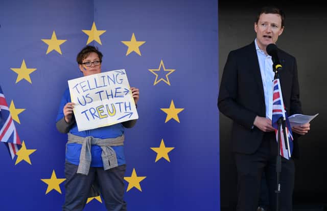 Deputy mayor for transport Seb Dance at an EU rally in 2017, before his City Hall appointment. Photo: Getty