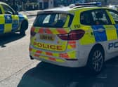 Stock image of a police car