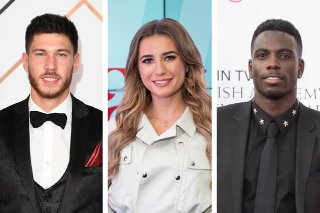 Love Island’s Jack Fowler, Dani Dyer and Marcel Somerville all hail from the London area. (Photo Credit: Getty Images)