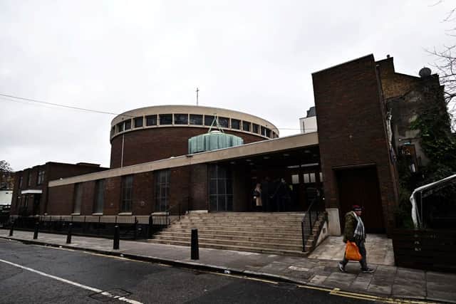 The shooting took place outside St Aloysius Church in Camden on Saturday. Credit: Getty Images