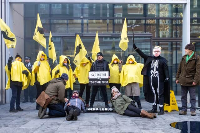 Extinction Rebellion activists target the Department of Levelling Up, Housing & Communities. Credit: Extinction Rebellion