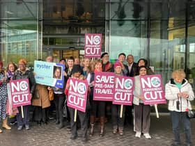 An Age UK London protest at City Hall. Photo: Age UK London