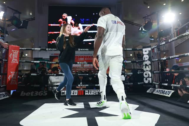 Boxer Richard Riakporhe spends a lot of his time working with young people. Credit: Lawrence Lustig