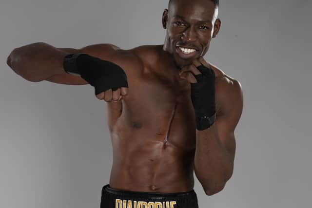  British Cruiserweight Champion Richard Riakporhe. Credit: LAWRENCE LUSTIG