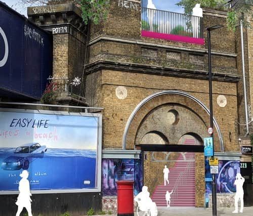 The plan for Camden Highline’s Camden Road entrance