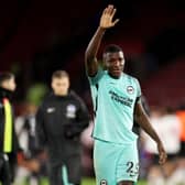 Moises Caicedo of Brighton & Hove Albion applauds fans after the Premier League match between Southampton FC and Brighton & Hove Albion 