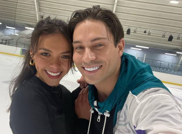 <p>Vanessa Bauer has fallen for the ‘curse’ of Dancing on Ice multiple times over the last few years (@joeyessex - Instagram)</p>