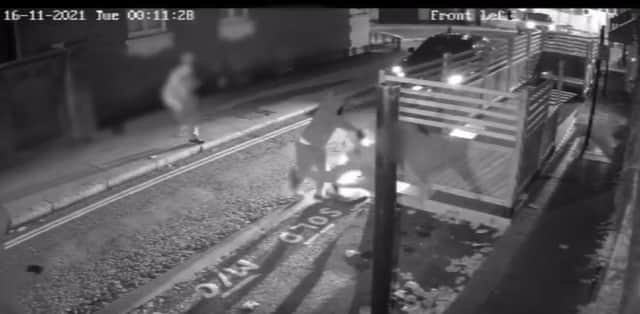 CCTV footage shows robbers using stun gun on US tourists. Credit: Met Police