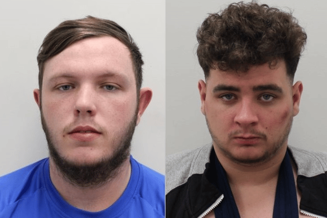 Ronnie Fitzgerald, 20 (left) and Thomas Lenaghan, 24, (right) have been jailed for the robbery. Credit: Met Police