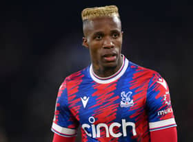 Wilfried Zaha of Crystal Palace during the Premier League match between Crystal Palace and Newcastle United at Selhurst Park  (Photo by Justin Setterfield/Getty Images)