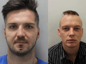 Ernestas Aleksandrovas (left) and Arturas Ptickinas (right) have been jailed for killing a homeless man. Credit: Met Police