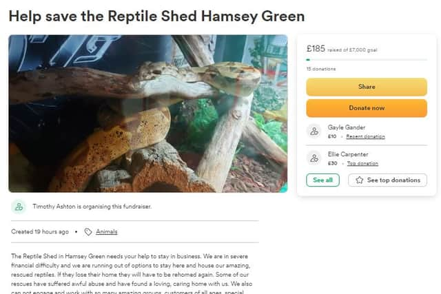 Specialist pet store The Reptile Shed is at risk of closing. Photo: TRS