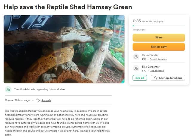 Specialist pet store The Reptile Shed is at risk of closing. Photo: TRS