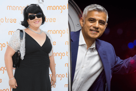 Amy Lame (left) and mayor Sadiq Khan. Photo: Getty