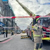 Rubble at the scene. Photo: LondonWorld