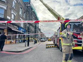 Rubble at the scene. Photo: LondonWorld