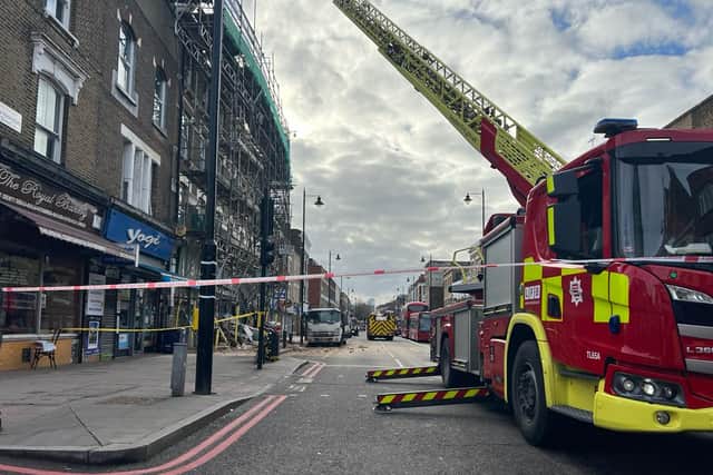 Fire engines at the scene. Photo: LondonWorld