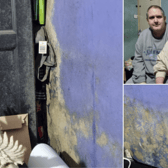 Tammy Mcfall and husband Jamie’s home is coated in mould. Photo: LondonWorld