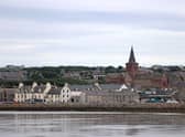 A general view of the waterfront in Kirkwall on September 6, 2021