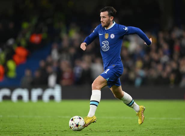 <p> Ben Chilwell of Chelsea runs with the ball during the UEFA Champions League group E match between Chelsea FC and Dinamo Zagreb at Stamford Bridge </p>