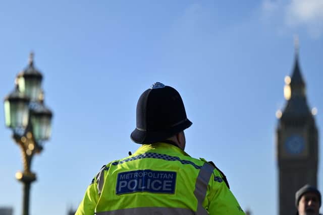 A Metropolitan Police officer.