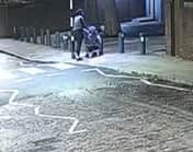 Constance and Mark were seen entering Flower and Dean Walk with the pram. Photo: Met Police
