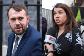 Tulip Siddiq, right, criticised fellow MP Jonathan Gullis for his “repulsive” attitude to missing migrant children. Photo: Getty