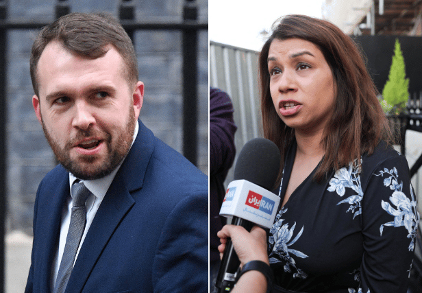 Tulip Siddiq, right, criticised fellow MP Jonathan Gullis for his “repulsive” attitude to missing migrant children. Photo: Getty