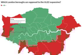 Boroughs in opposition to the ULEZ. Photo: Flourish