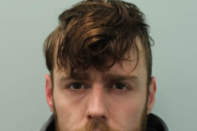 Joseph Ward, 24, reversed into a police officer to avoid being arrested has been jailed. Credit: Met Police