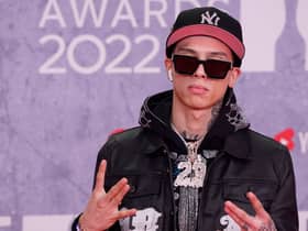 British rapper Oakley Neil H T Caesar-Su aka Central Cee. (Photo by NIKLAS HALLE’N/AFP via Getty Images)