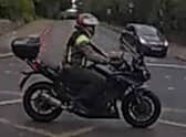 Police are looking for this motorcyclist, who may have witnessed a fatal collision.