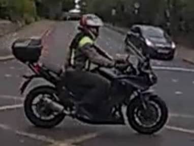 <p>Police are looking for this motorcyclist, who may have witnessed a fatal collision.</p>