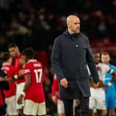 Manchester United Head Coach / Manager Erik ten Hag looks on at the end of the Premier League match between Manchester United and Crystal Palace
