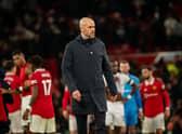 Manchester United Head Coach / Manager Erik ten Hag looks on at the end of the Premier League match between Manchester United and Crystal Palace