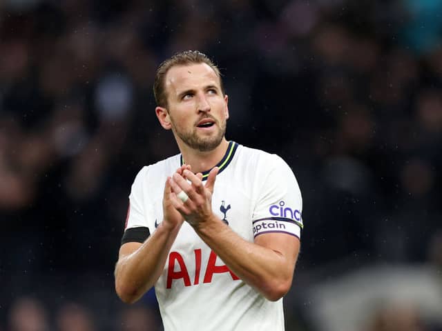 Harry Kane of Tottenham Hotspur acknowledges the fans following the Emirates FA Cup Third Round match between Tottenham Hotspur and Portsmouth 
