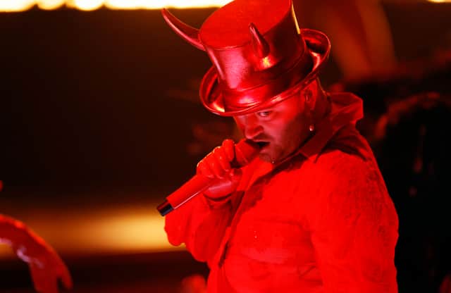 Sam Smith performs onstage during the 65th GRAMMY Awards (Getty)