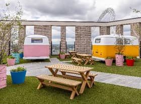 Work from home camper vans are available for residents