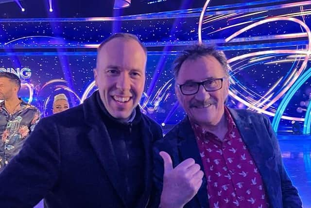 Matt Hancock caused contoversy after appearing on Dancing on Ice on Sunday night (@matthancockmp - Instagram)